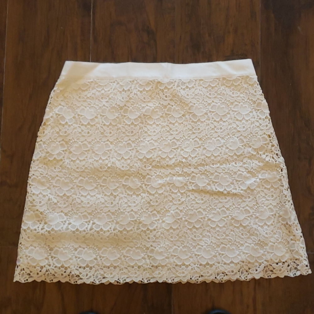 Cream skirt
